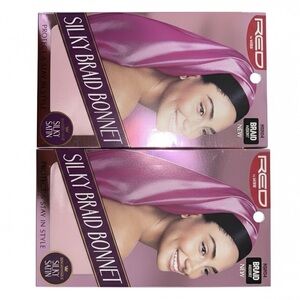 Silky Braid Bonnet - Pink